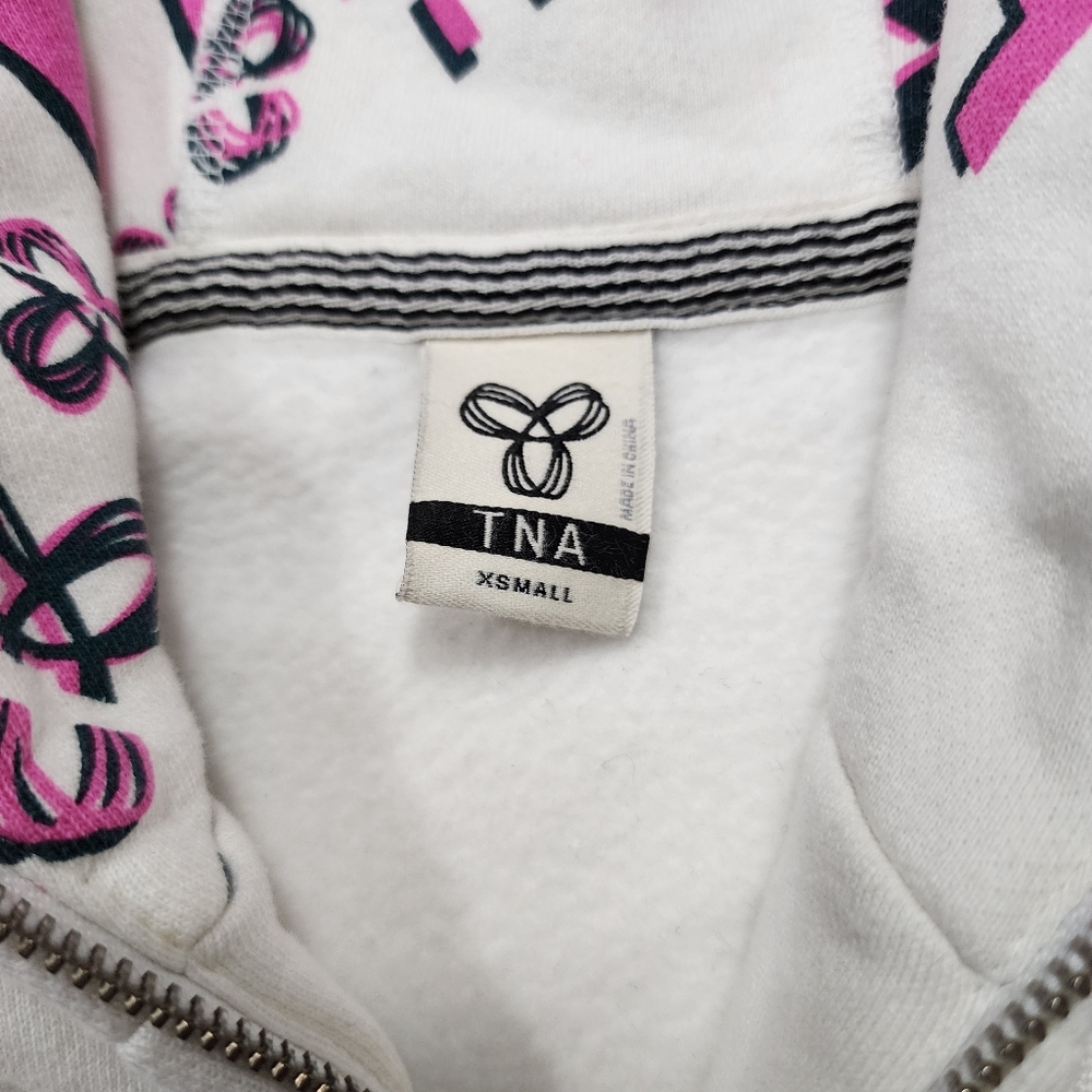 TNA Pink and Black Graphic Hoodie - Picture 5 of 12